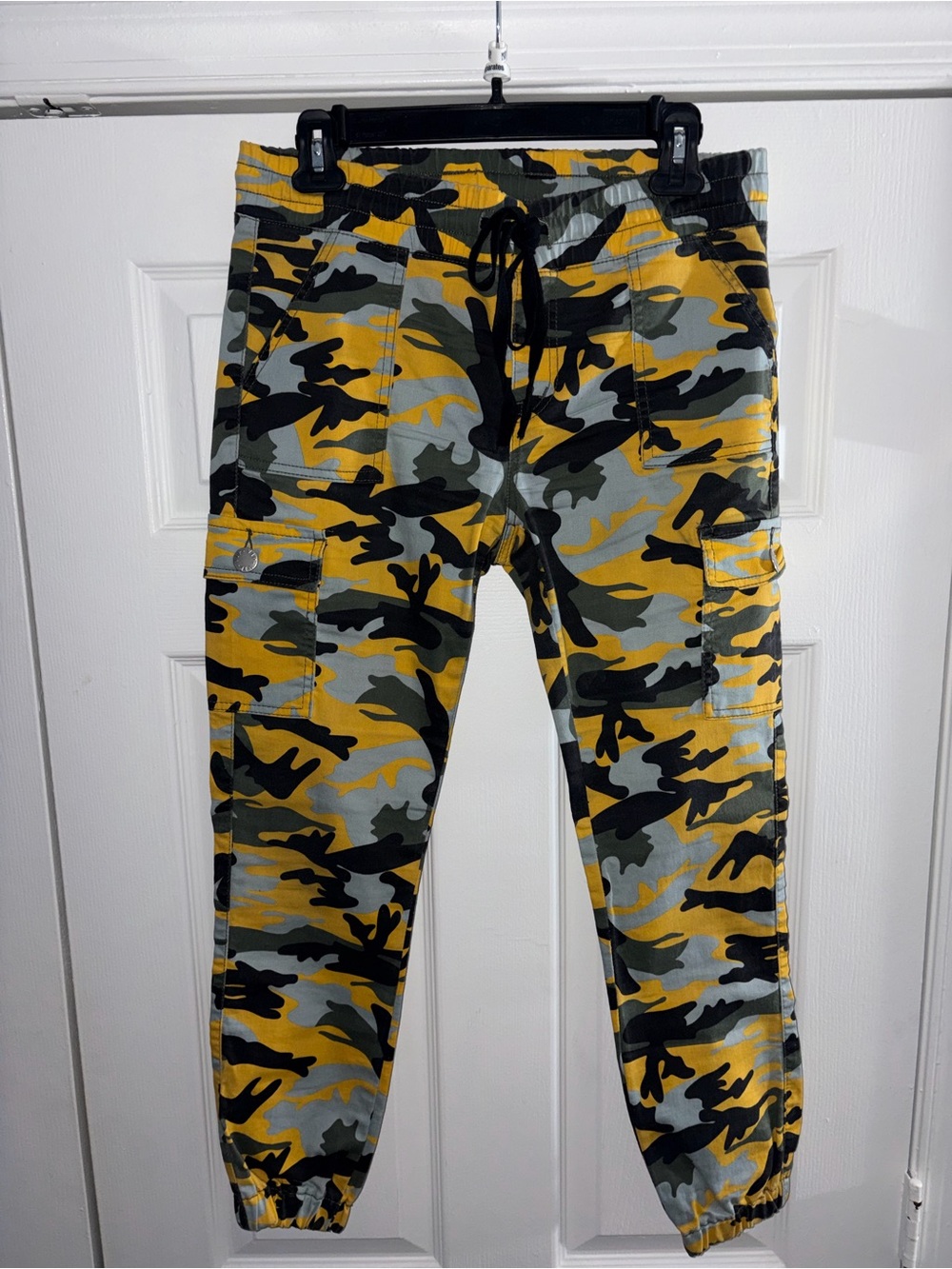 Yellow Camo Cargo Joggers